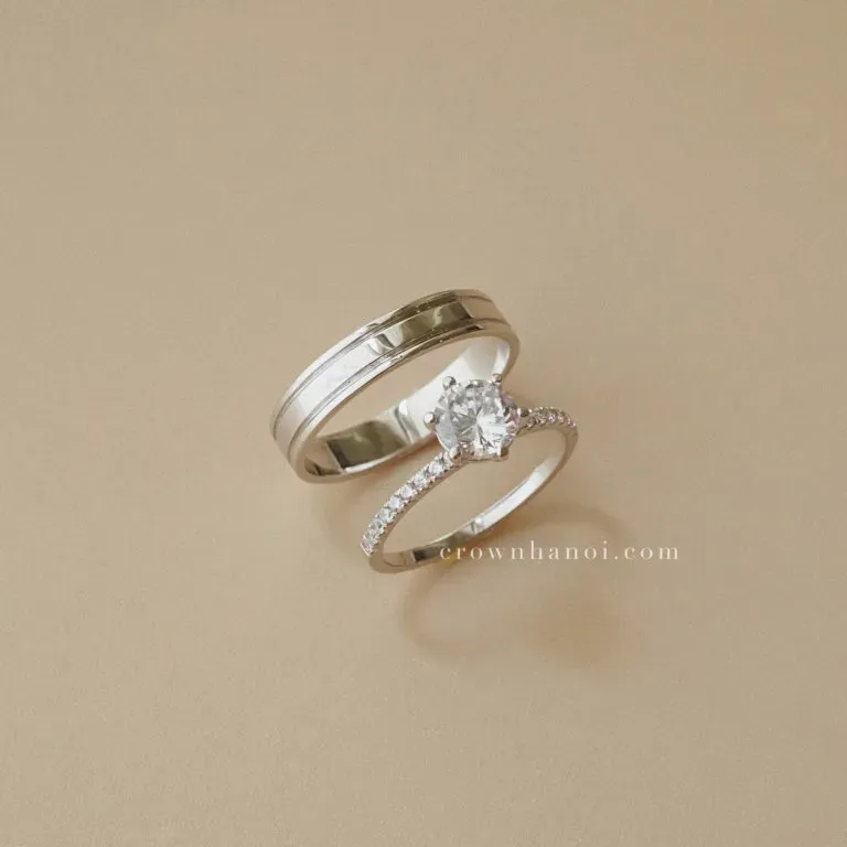 nhẫn cưới crown